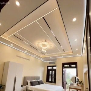 Trần Nhôm Tổ Ong Phẳng không Phào V LED