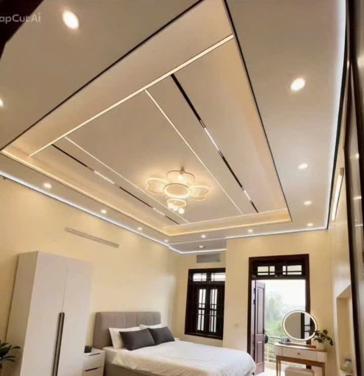 Trần Nhôm Tổ Ong Phẳng không Phào V LED
